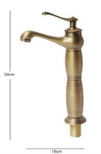 Salle De Bain Lavabo Mélangeur Robinet En Laiton Ancien Vintage Haut DFH