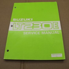 MANUEL D ATELIER SERVICE MANUAL SUZUKI QUAD LT 230 E EN ANGLAIS ENTRETIEN LT230E