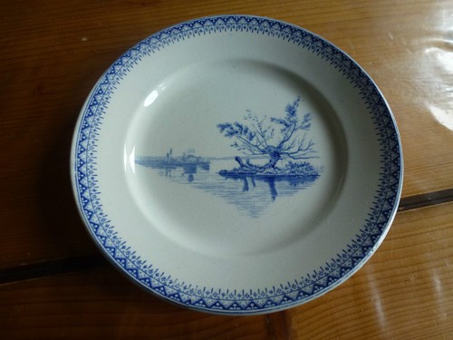 Ancienne assiette décor - assiette,,