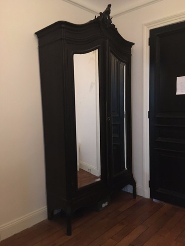 Armoire louis noire - xv, /