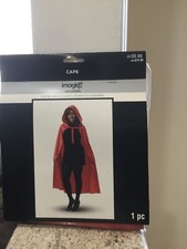 NIB RED HOODED CAPE FOR ANY