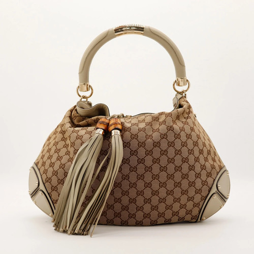 Sac gucci indy - hobo, toile