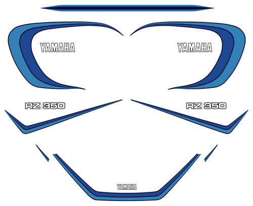 Yamaha 350 kit sticker - rz,