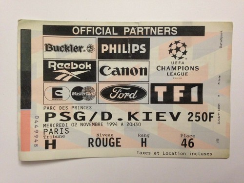 Ticket match uefa champions - match,