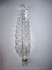 1 FEUILLE VINTAGE EN VERRE DE