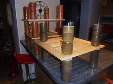 4 Pieds de Lit Bois Création Etagère Décoration Atelier Loft Bar Bistrot Indus