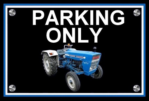 Plaque parking only tracteur - parking,