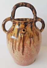 Pot en grès, chevrette en céramique de Joseph Talbot, tampon La Borne, Cher.