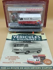 1/43 Peugeot J7 Long Diorama Vendeur Moquettes Véhicules Utilitaires IXO Altaya