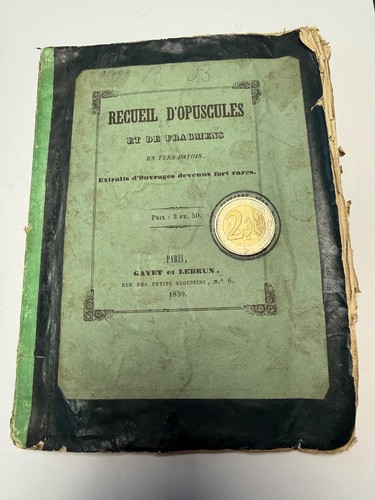 Recueil opuscules et de - recueil, d'opuscules