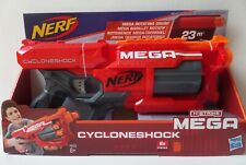 NEUF - Pistolet NERF N-Strike MEGA : CYCLONESHOCK avec 6 Méga Fléchettes