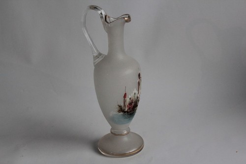 Aiguière verre givré