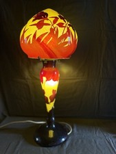 Grande lampe en pâte de verre