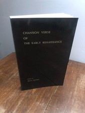 Chanson verse of the early