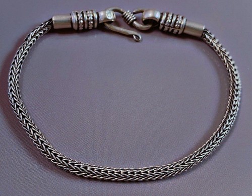Ancien bracelet argent - , maille