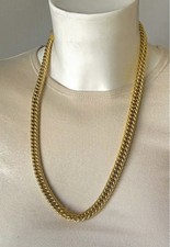 Collier Cascio Bijoux Maille Américaine vintage jewelry ancien necklace Bijoux