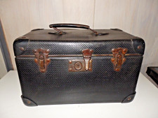 PETITE VALISE VALISETTE ANCIENNE VINTAGE 50-60 NOIRE 32 CM X 18 CM X 24. COFFRE