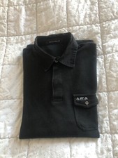 Elegant Pull Homme MISE AU GREEN  Manches Longues Noir Col Polo  XXL ou 2XL