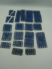 MECCANO vintage - plaque flexible en mauvais état - lot de 20