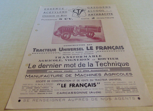 Prospectus brochure tracteur