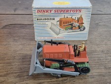 Jouet Ancien Bulldozer Dinky Toys En Boite (Chenille Cassé)