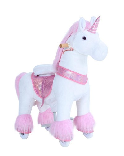 Ponycycle pink unicorn ride - pink,