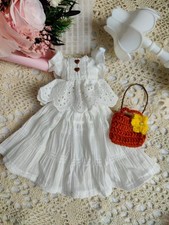 White Cotton Dress for Petite
