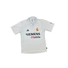 Maillot football vintage Real Madrid domicile #5 Zidane saison 2002-2003