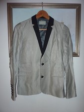 veste blazer femme Zadig & Voltaire t38 gris irisé col python
