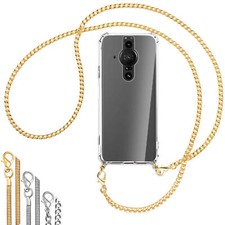 Collier (Chaîne en métal) pour Sony Xperia PRO-I Coque avec cordon Etui Case Cou
