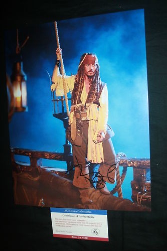 Johnny depp signed - depp, 8.5x11