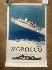 Affiche Compagnie De Navigation Paquet, D’après Roger Chapelet