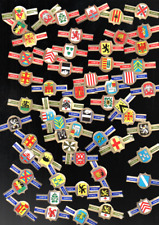 rare gros 1ot bague cigare armoirie ville blason ancien