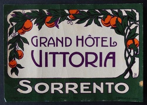Ancienne étiquette hotel - ancienne,