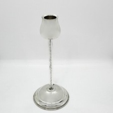 Chandelier Haut Une Flamme en Argent Style Tulipe