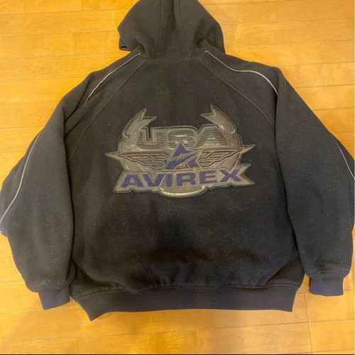 Avirex logo hoodie reversible - hoodie,