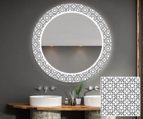 Miroir rond décoratif avec - décoratif,