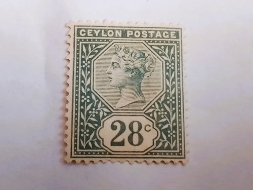 Ceylan 1885 28c ardoise - 1885,