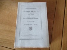 LORRAINE ARCHIVE EPINAL INVENTAIRE AFFAIRES MILITAIRES COUTUME 1305-1789 TOME 6