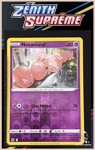 Carte pokémon noeunoeuf - carte,