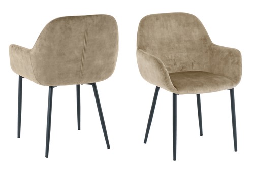 Lot fauteuils en velours - fauteuils,