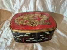 Boite à chocolat Tole vintage,  Côté D'or, decor Dragon,asie