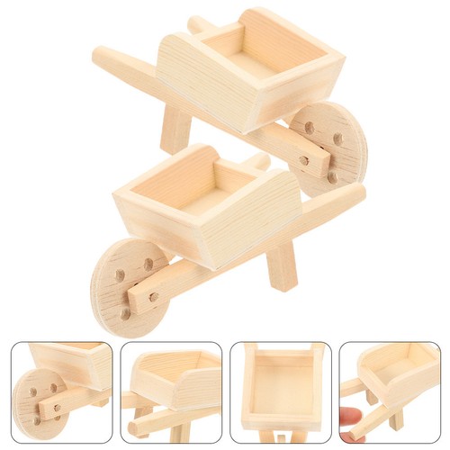Pcs mini brouettes à - À, bois