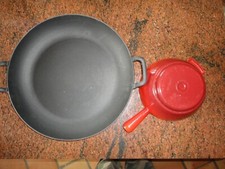 Grand plat fonte émaillé - plat,