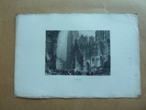Gravure xixe rouen - xixe,