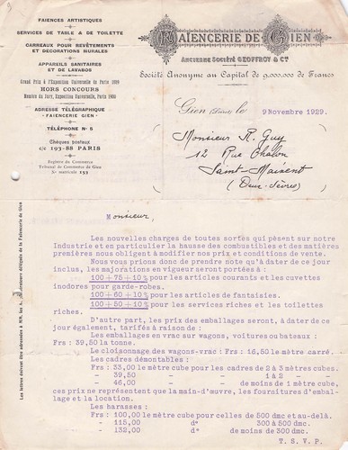 Gien faiencier geoffroy - 45,