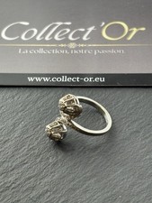 Bague Or blanc 18K - double