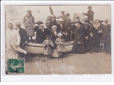 LE TOUQUET PARIS PLAGE : carte photo du bateau de sauvetage (cerf volant) - tr