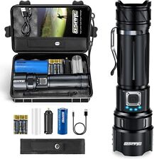 Lampe Torche LED Ultra Puissante, Lampe Torche Rechargeable avec 10000 Lumens