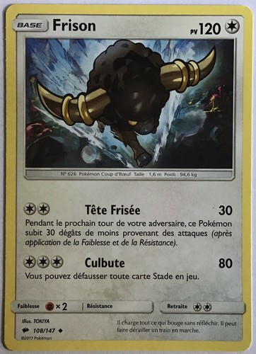 Carte pokémon frison - pokÉmon, ombres